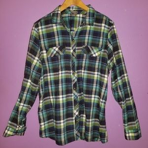 Eddie Bauer button-down Plaid Shirt